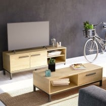 Table Basse Demeyere Noir 110,4 x 50 x 36,9 cm