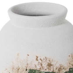 Vase Alexandra House Living White Green Ceramic 30 x 30 x 76 cm