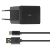 Wall Charger + USB A to USB C Cable KSIX USB Black