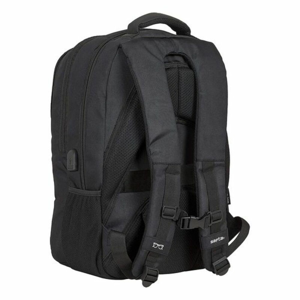Laptop- und Tablet-Rucksack mit USB-Anschluss Safta 15,6'' Schwarz 30 x 43 x 16 cm