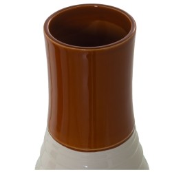 Vase Alexandra House Living Creme Terrakotta aus Keramik 18 x 18 x 33 cm