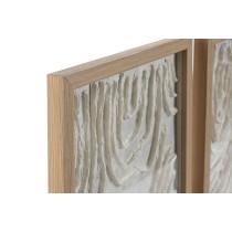 Set of 2 pictures Home ESPRIT Paper Crystal 25 x 2 x 35 cm