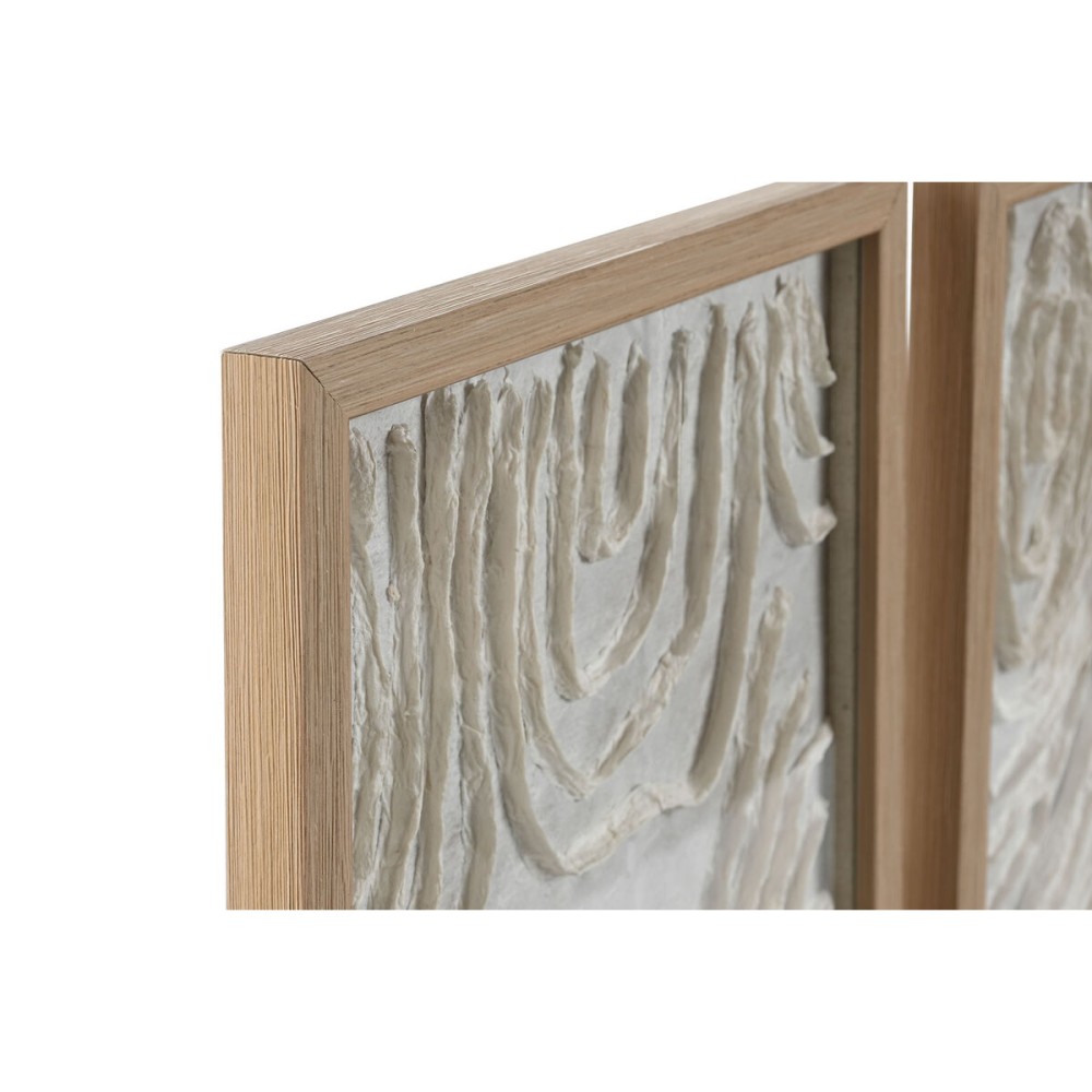 Set of 2 pictures Home ESPRIT Paper Crystal 25 x 2 x 35 cm