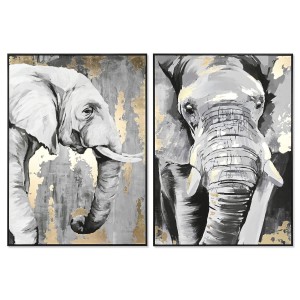 Canvas DKD Home Decor polystyrene Canvas 100 x 4 x 140 cm