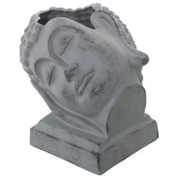 Vase Alexandra House Living Grey Ceramic Buddha 29 x 25 x 28 cm