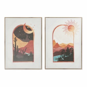 Canvas DKD Home Decor Canvas MDF Wood 50 x 3 x 70 cm