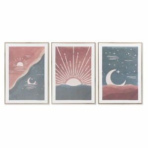 Canvas DKD Home Decor Canvas MDF Wood 50 x 3 x 70 cm