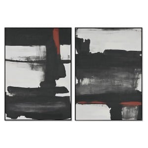 Canvas Home ESPRIT polystyrene Canvas 100 x 4 x 140 cm