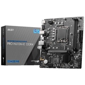 Carte Mère MSI PRO H610M-E DDR4 LGA 1700 H610 INTEL H610 DDR4 mATX