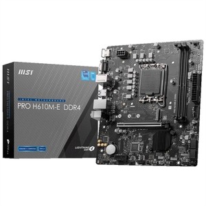 Motherboard MSI PRO H610M-E DDR4 LGA 1700 H610 INTEL H610 DDR4 mATX