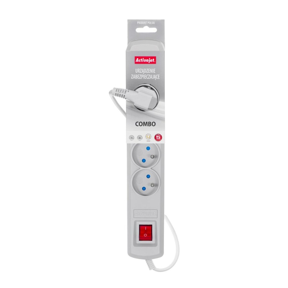 Multiprise 5 Prises avec Interrupteur Activejet ACP-5GN (5 m)