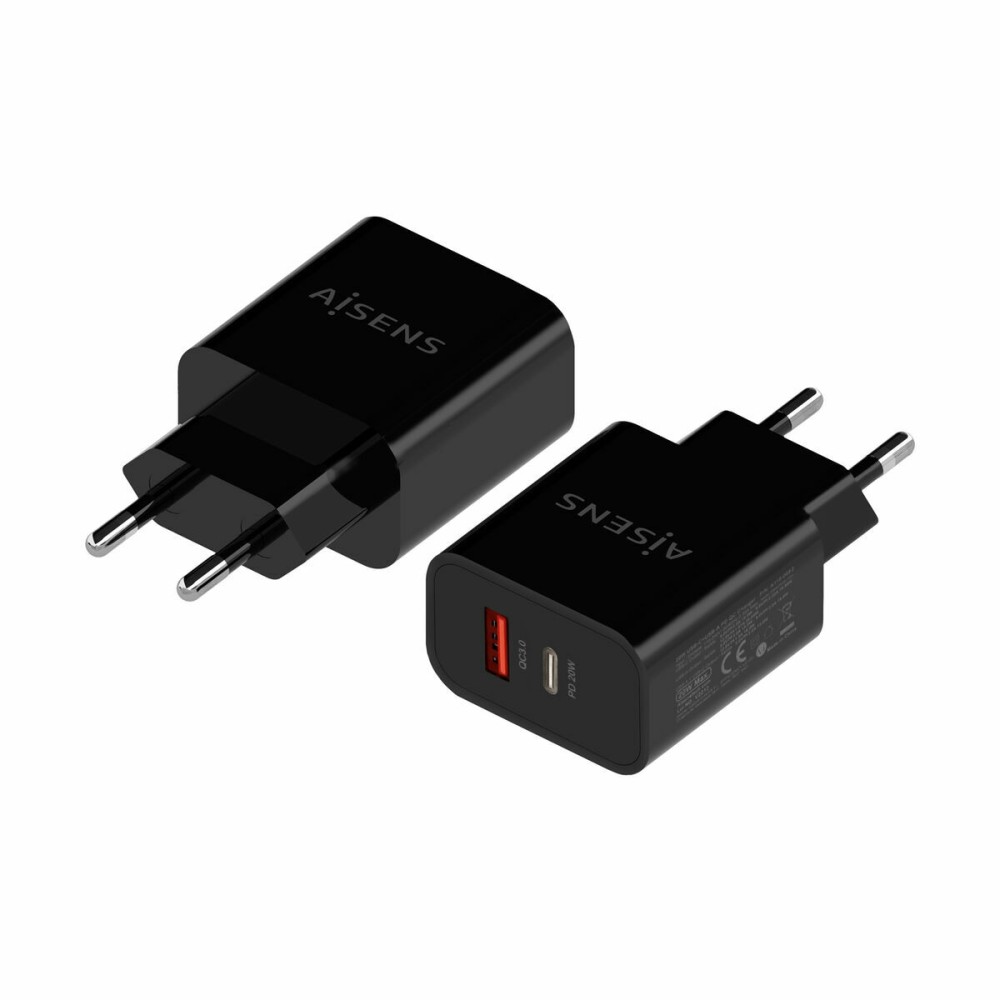 Wandladegerät Aisens A110-0682 20 W Schwarz (1 Stück)