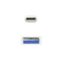 USB-C Cable NANOCABLE 10.01.4001-L150-W White 1,5 m