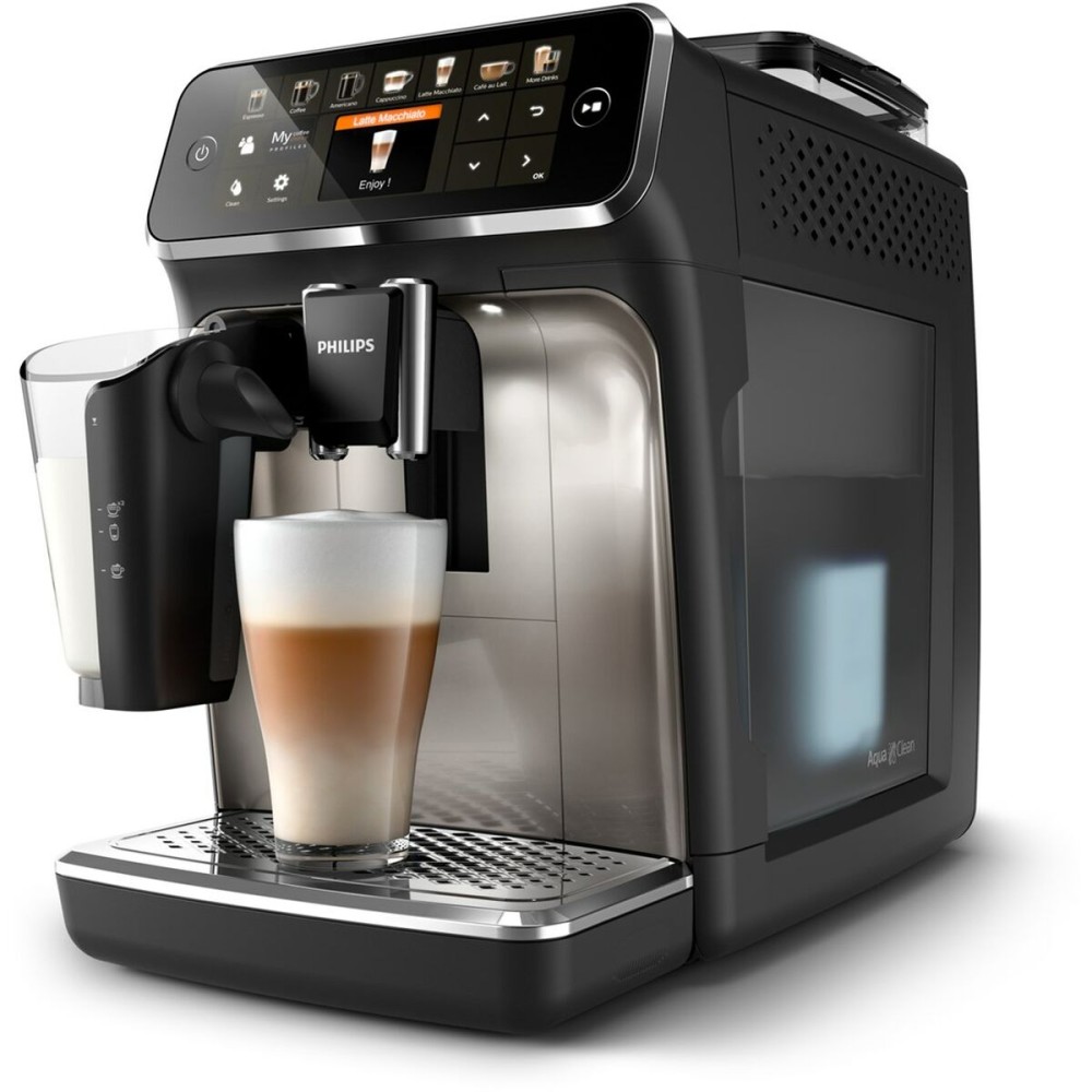 Superautomatic Coffee Maker Philips EP5447/90 Black Chrome 1500 W 15 bar 1,8 L