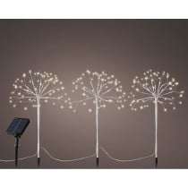 Set de bornes de jardin solaires Lumineo Blanc Noël Mini (3 Pièces)