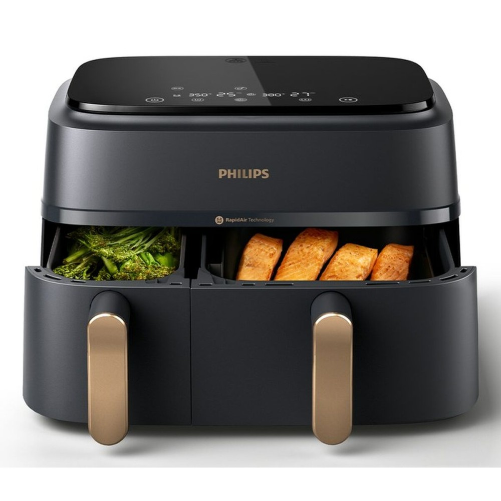 Heißluftfritteuse Philips NA352/00 Grau Kupfer 9 L