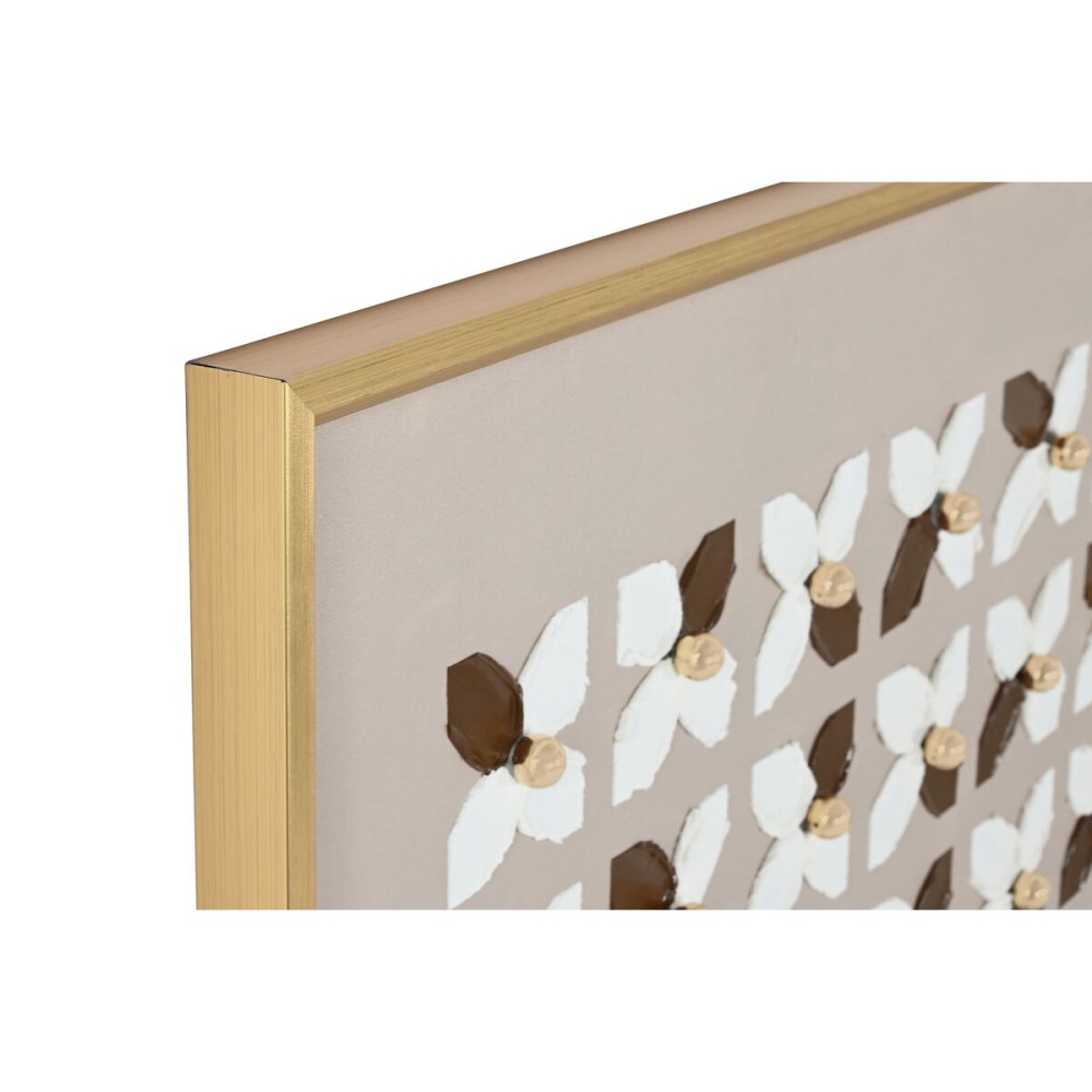 Painting Home ESPRIT White Beige Golden Modern Urban 90 x 3,5 x 120 cm (2 Units)