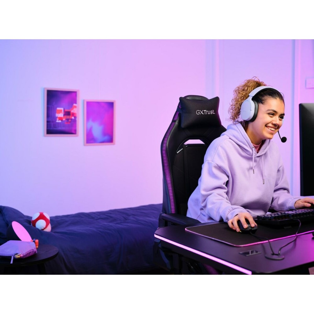 Gaming Headset mit Mikrofon Trust 25305 Schwarz Bunt Purpur