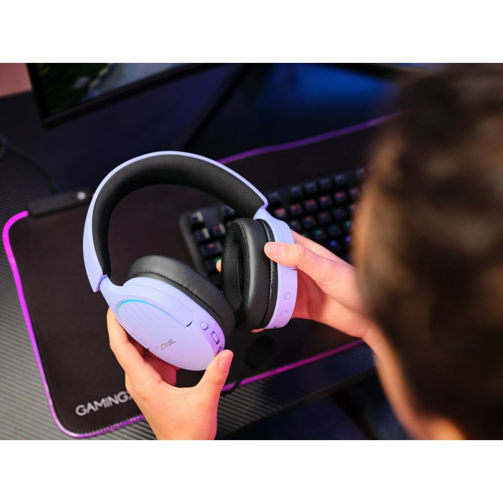 Casques avec Micro Gaming Trust 25305 Noir Multicouleur Pourpre