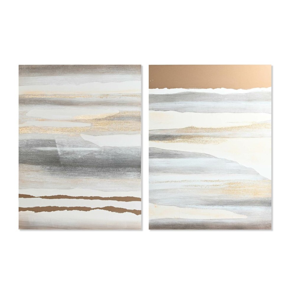 Canvas DKD Home Decor Pinewood Canvas 90 x 3,7 x 120 cm
