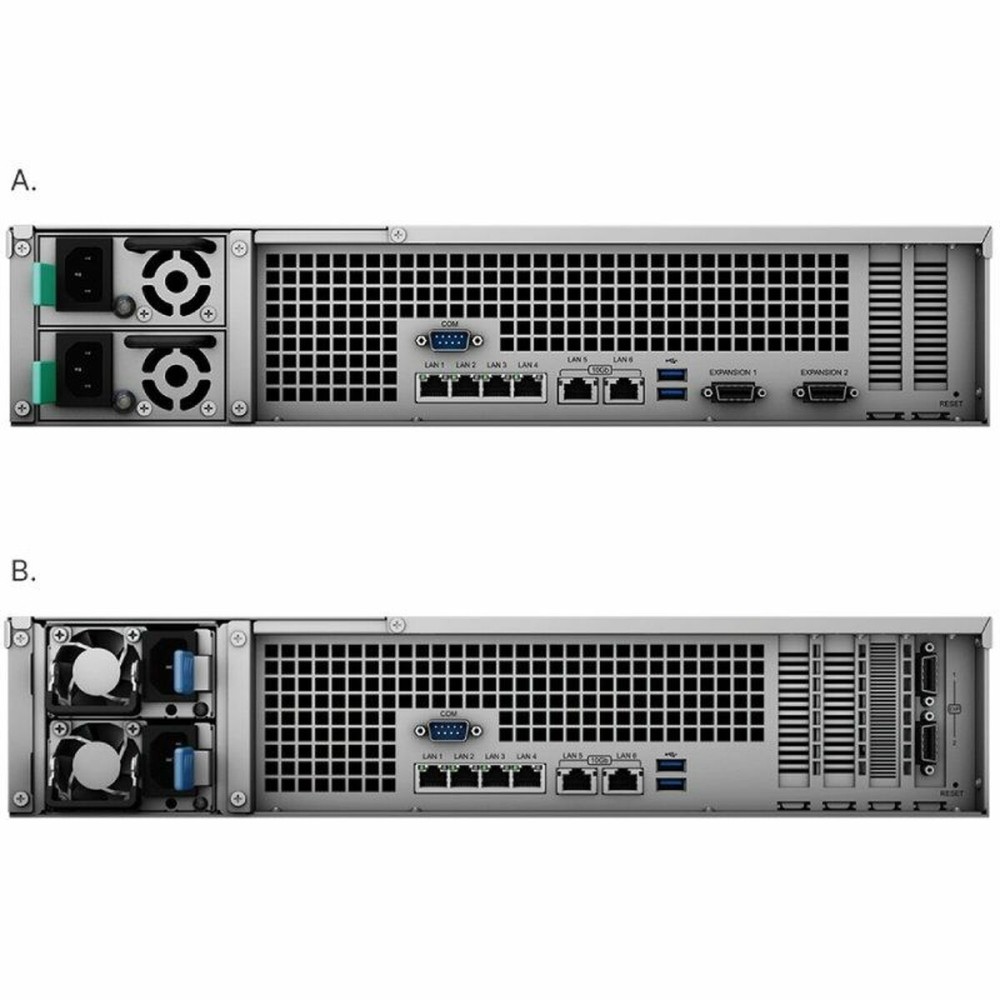 NAS-Netzwerk-Speicher Synology RS3621XS Octa Core Schwarz