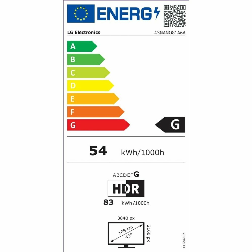 Smart TV LG 43NANO81A6A.AEU 4K Ultra HD 43"