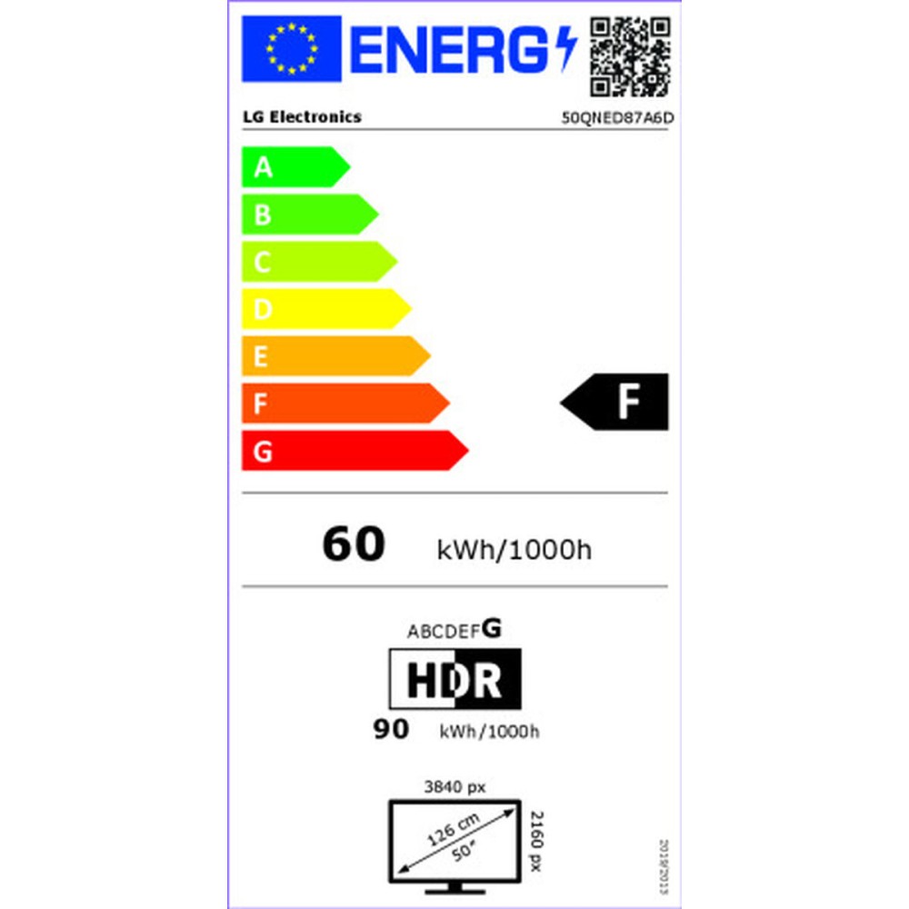 Smart TV LG 50QNED87A6D 50" 4K Ultra HD LED HDR Edge-LED QNED
