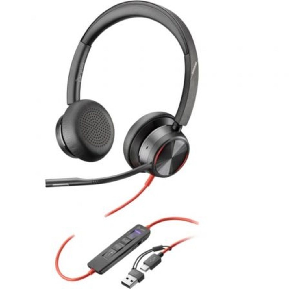 Headphones with Microphone Poly 8X225AA Black