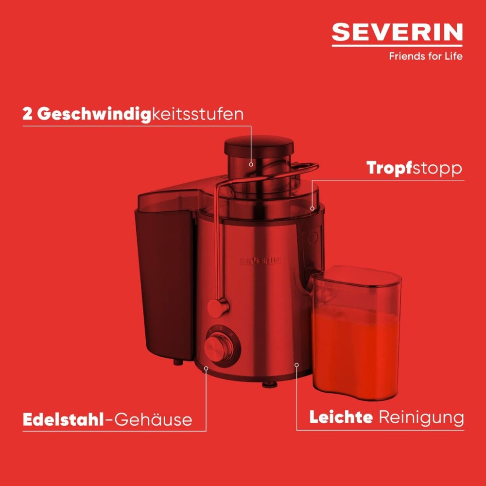 Centrifugeuse Severin ES 3566 Noir Acier 400 W 1,5 L