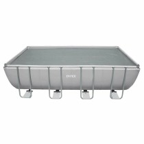 Poolabdeckung Intex Grau