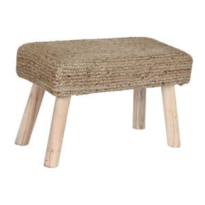 Fußstütze DKD Home Decor Braun Jute natürlich Urban 60 x 30 x 40 cm