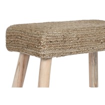 Fußstütze DKD Home Decor Braun Jute natürlich Urban 60 x 30 x 40 cm