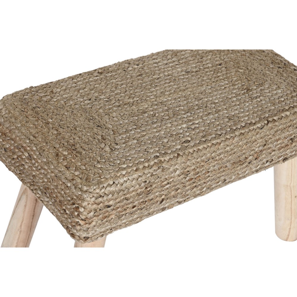 Fußstütze DKD Home Decor Braun Jute natürlich Urban 60 x 30 x 40 cm