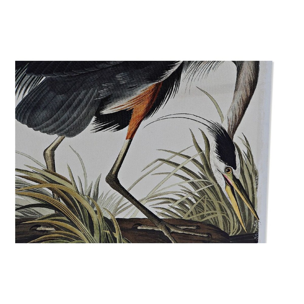 Painting DKD Home Decor Heron Bird Oriental (50 x 1,8 x 70 cm) (2 Units)