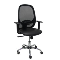 Chaise de Bureau Piqueras y Crespo 10CCRRN Noir Avec accoudoirs