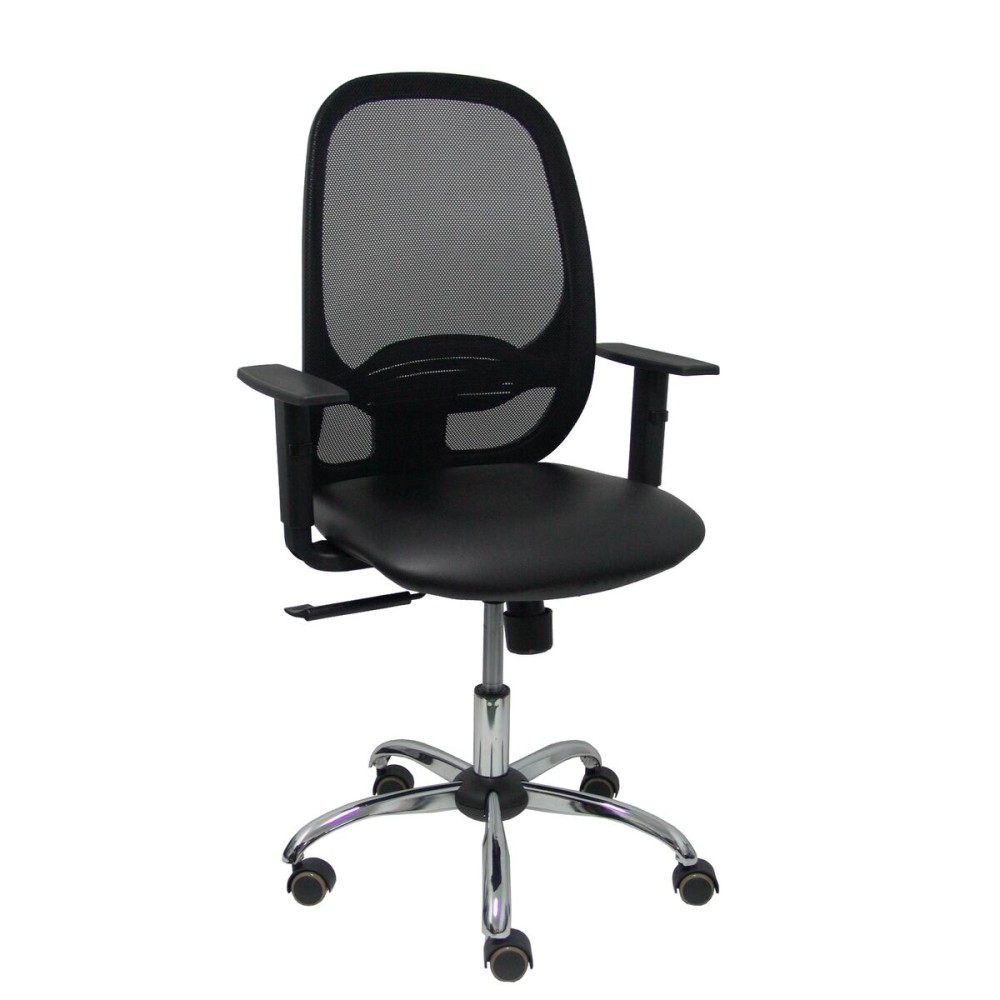 Chaise de Bureau Piqueras y Crespo 10CCRRN Noir Avec accoudoirs