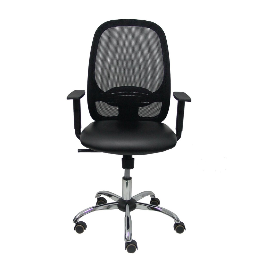 Chaise de Bureau Piqueras y Crespo 10CCRRN Noir Avec accoudoirs