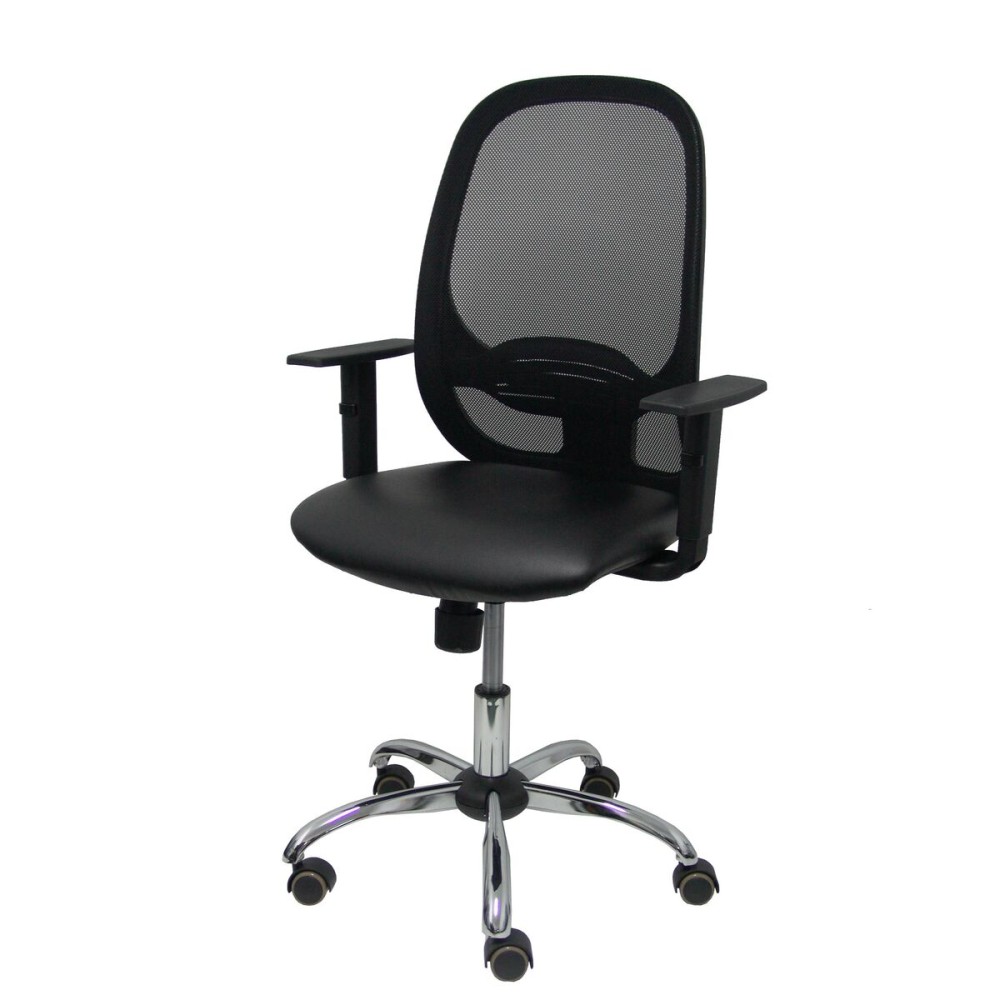 Chaise de Bureau Piqueras y Crespo 10CCRRN Noir Avec accoudoirs