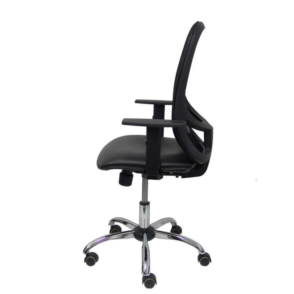 Chaise de Bureau Piqueras y Crespo 10CCRRN Noir Avec accoudoirs