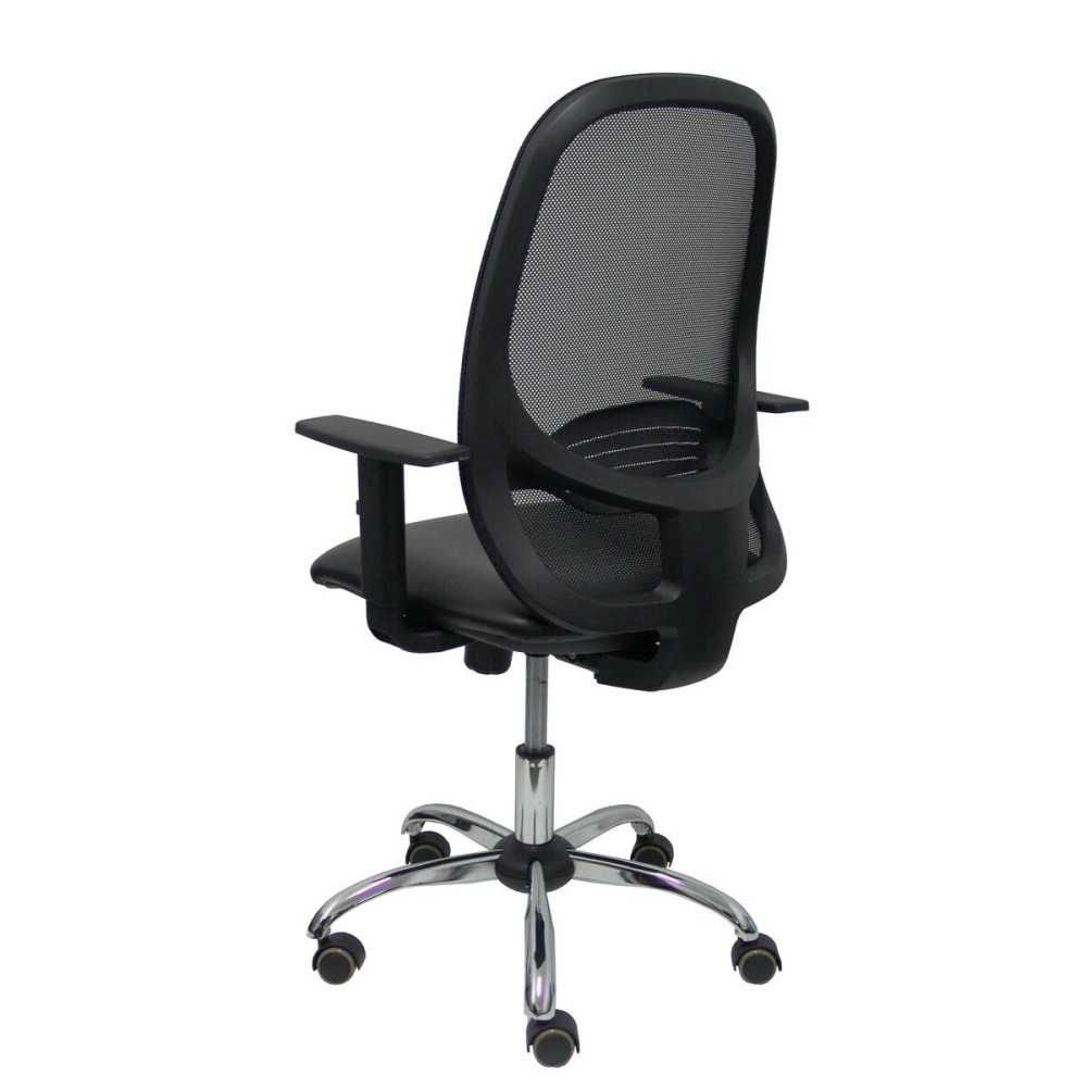 Chaise de Bureau Piqueras y Crespo 10CCRRN Noir Avec accoudoirs