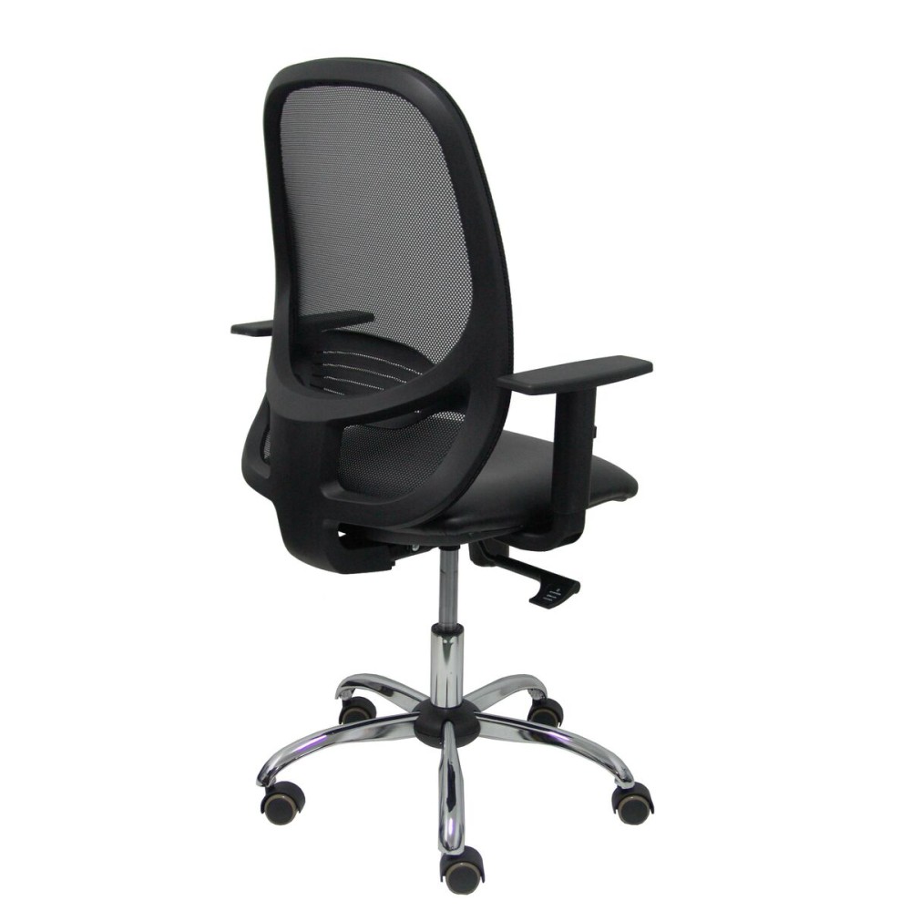 Chaise de Bureau Piqueras y Crespo 10CCRRN Noir Avec accoudoirs