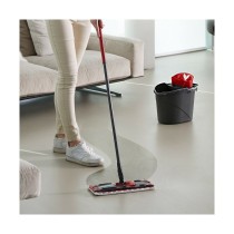 Mop with Dual Action Bucket Vileda Ultramax Mop Set Black Red Microfibres