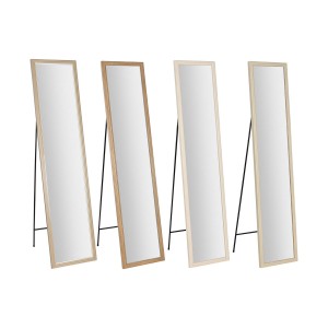 Ankleidespiegel Home ESPRIT Weiß Braun Beige Grau 35,5 x 40 x 155 cm (4 Stück)