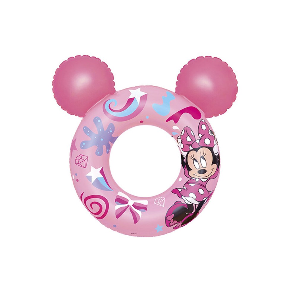 Bestway Flotteur Disney Minnie Mouse Avec Oreilles 74x76 cm +3 à 6 Ans Piscine et Plage 09111