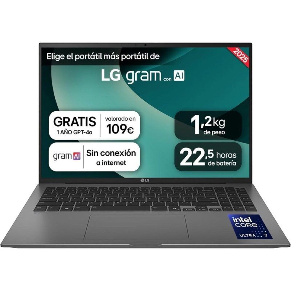 Laptop LG 16ZD90T-G.AX78B 16" 16 GB RAM 1 TB SSD Qwerty Spanisch