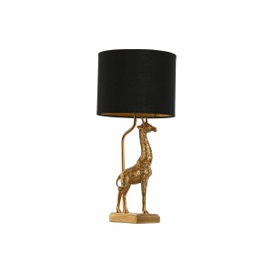 Tischlampe Home ESPRIT Schwarz Gold 20 x 20 x 53 cm