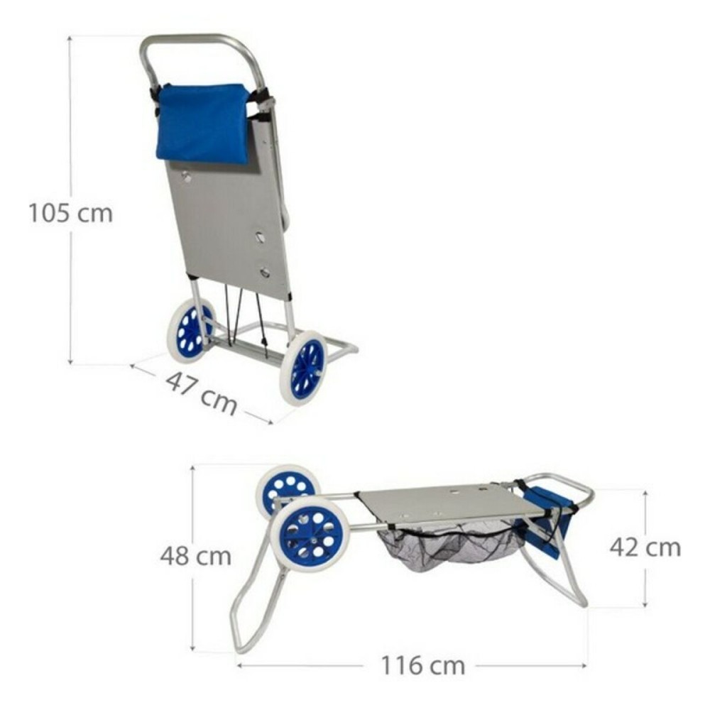 Chariot de plage polyvalent Colorbaby Aluminium