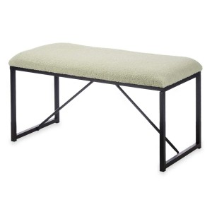 Banc Gift Decor TR23063-3 Vert Métal Tissu 81 x 42 x 38 cm