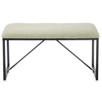 Bank Gift Decor TR23063-3 grün Metall Stoff 81 x 42 x 38 cm