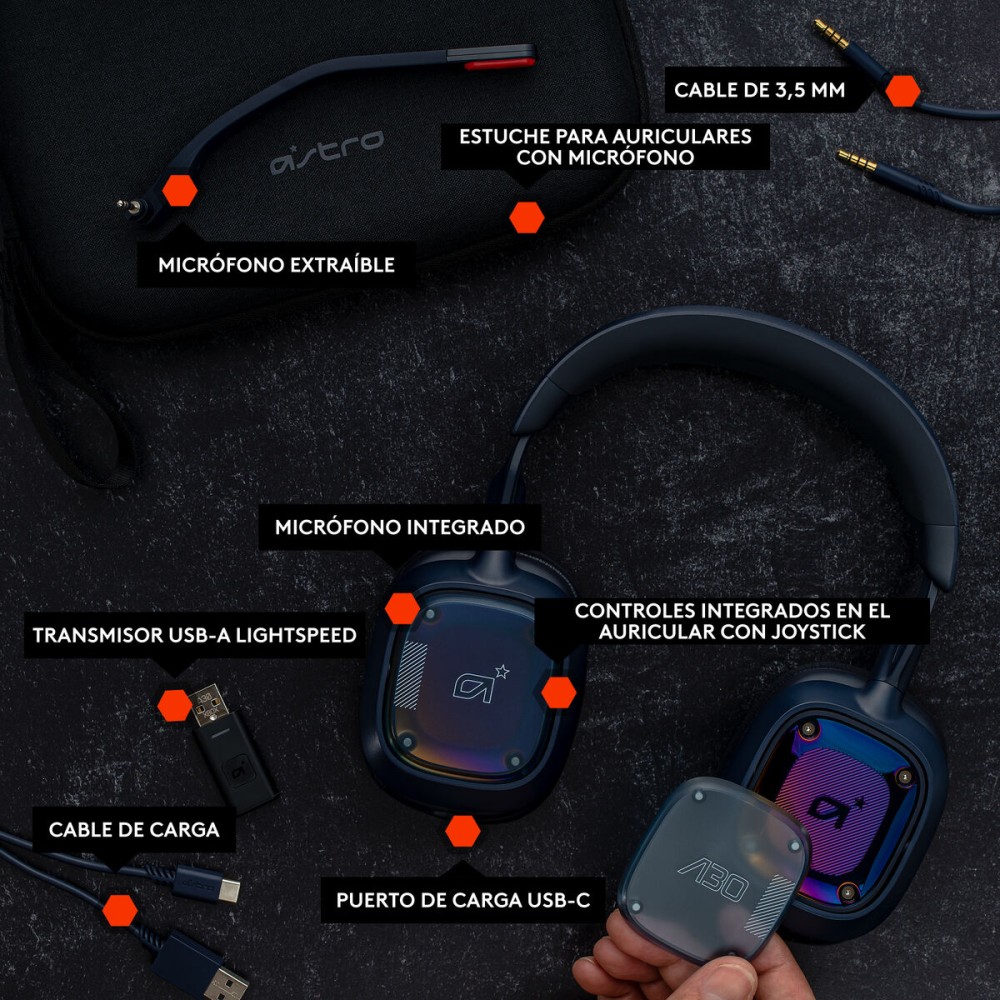 Headphones Logitech A30 Blue